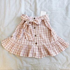 Topshop Gingham Skirt
